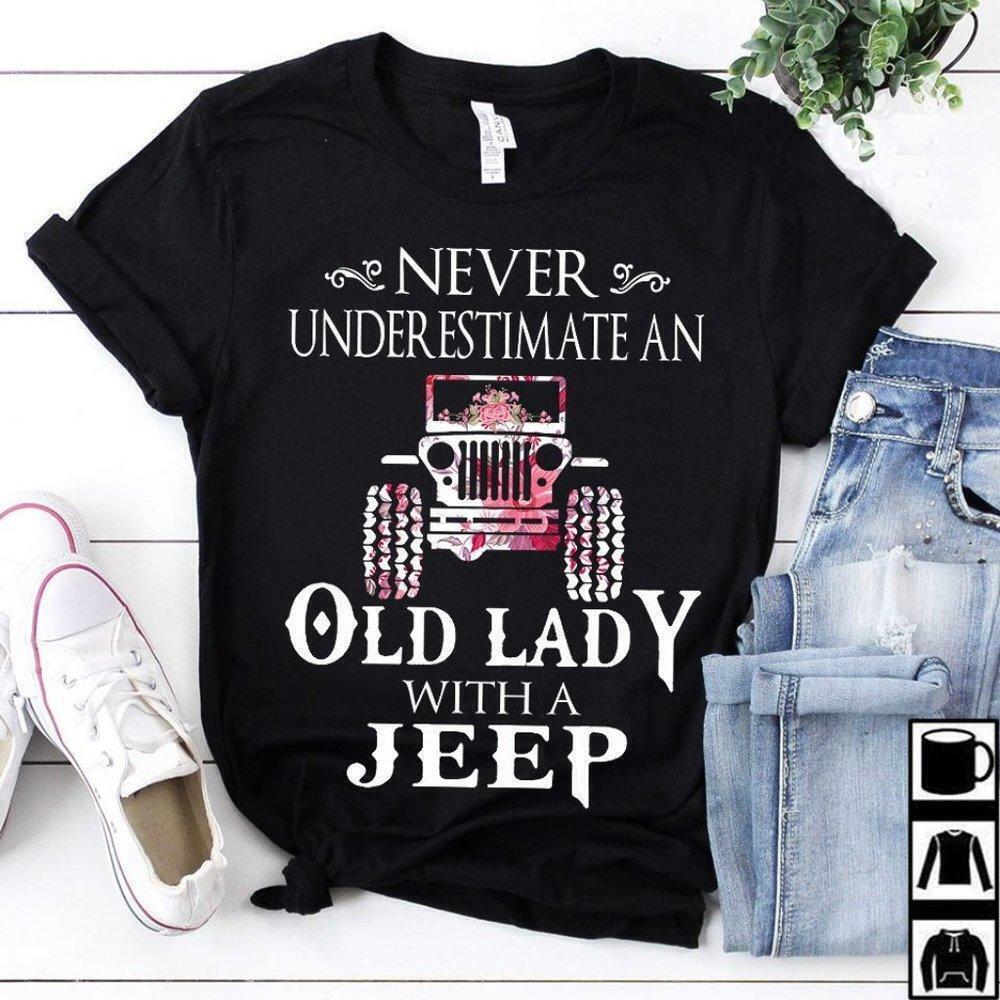 An Old Lady With J33P Unisex Shirt